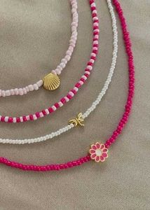 Four Layered Beaded Korean Necklaces