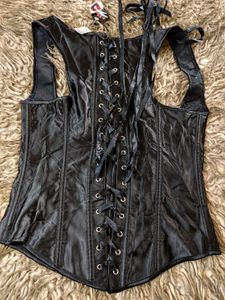 Black Underbust Pirate Coded Corset