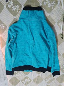 Cyan Blue Jacket For Women