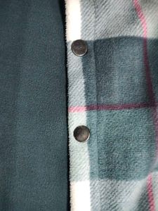 plaid fleece shirt jacket