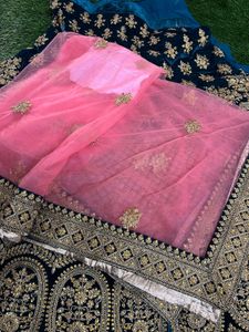 New Bridal Teal blue lehenga Unstitched