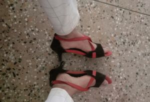Black And red Beautiful Bollywood Heel 👠😍🛍️✨