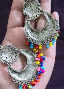 Oxidised Silver Earrings