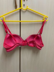 Cute Pink Polka Dot Bra
