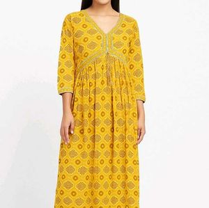 Boho Floral Print Dress