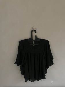 Black Butterfly Like Tops