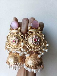 Pure Brass Jhumka Earrings