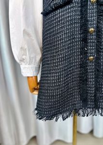 Chic Faux 2Pc Grey Tweed Dress