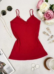 Red Sleeveless Tank Top