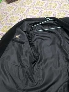 Stylish Black Corduroy Blazer