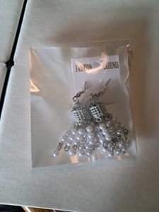 White Pearl Jhumkas