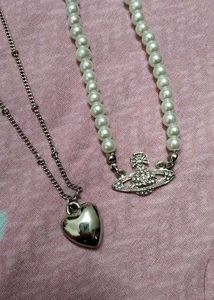 Combo Of Vivienne Westwood Pearl Necklace
