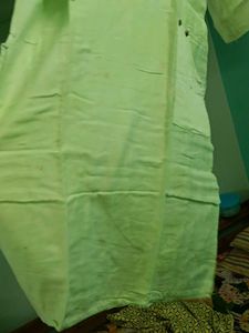 Green Pure Cotton Kurti