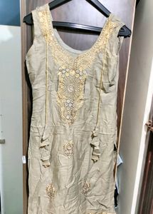 Patiala Suit Set With Dupatta (Sleeveless)