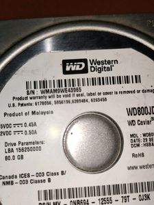 80 GB WD BLACK