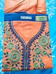 Orange Dress Material
