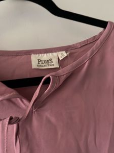 Plus Size Pink Peasant Blouse