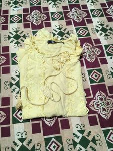 Yellow Lace Top