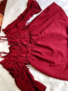 Smocked Off Shoulder Top