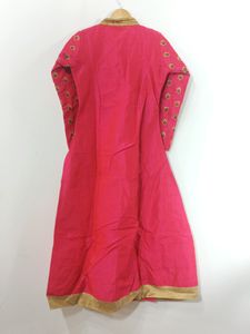 Pink &amp; Navy Ethnic Skirt Kurta Set (Women's)