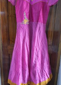 Pink Embroidered Anarkali Dress