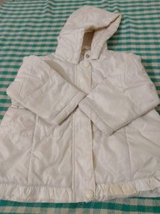 Cute White Hooded Jacket