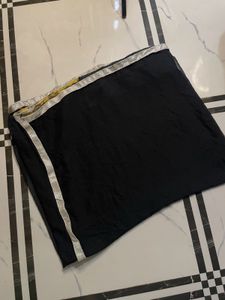 Black Saree With Simmered Border
