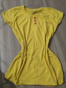 Yellow Casual Top