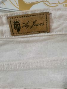 White Straight Leg Jeans