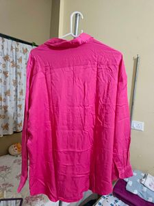 Pink Long Sleeve Button-Down Shirt