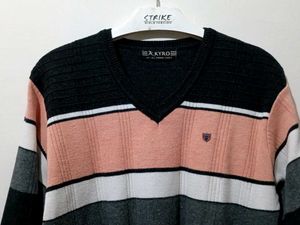 Kyro Striped V-Neck Sweater