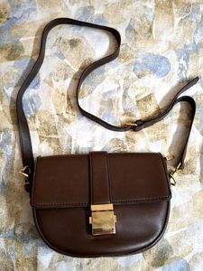 Chocolate Imported Leather Sling