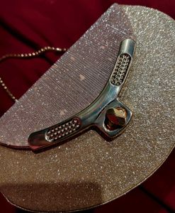 Wedding Party Gold Glitter Clutch
