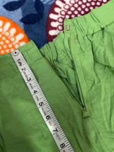 Green Plazo Suit