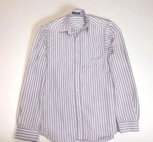 Striped Button-Down Shirt