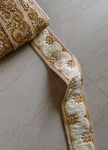 Baige Color Stone Work Lace.