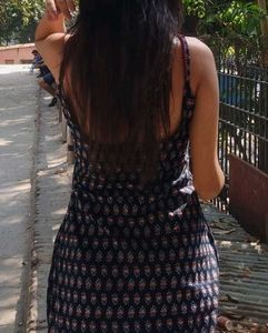 Elegant Short Navy Blue Kurti