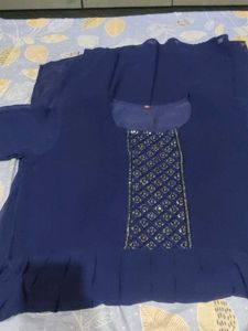 Elegant Navy Blue Kurta