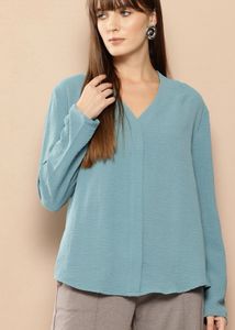 Sea green top