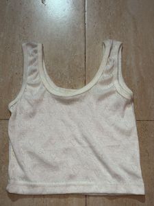 White Heart Tank Top