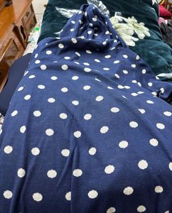 Polka Dot Zip-Up Hoodie