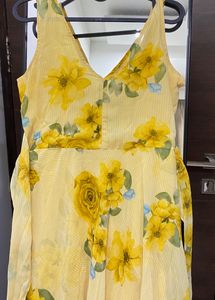 Yellow Floral Maxi Dress