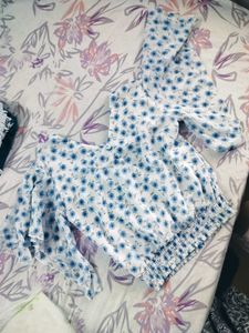 Floral Tie-Front Top