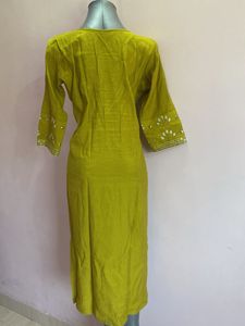 Elegant Mustard Kurta