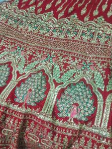 Red Embroidered Lehenga Choli