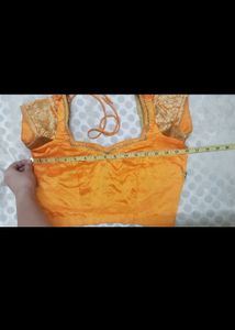 Heavy border saree&amp;blouse unused...soft material