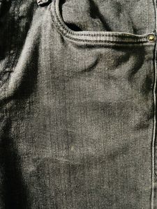 Flying Machine Black Washed Look Slim Fit Jeans- Size:34