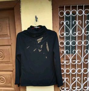 Dark Black Turtle Neck