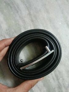 New Armani Black Belt With Jaquar
