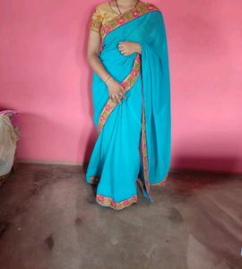 💙Beautiful Blue Saree For Women💙